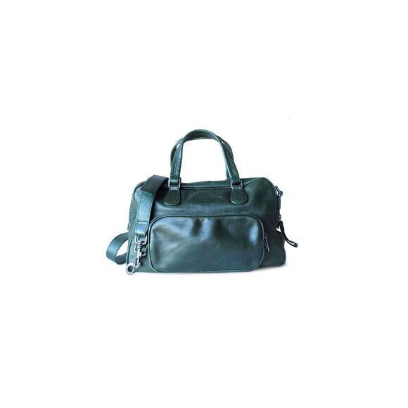 LIEBESKIND-BERLIN Satchel Vintage Forest Green Convertible Bag - Picture 2 of 13